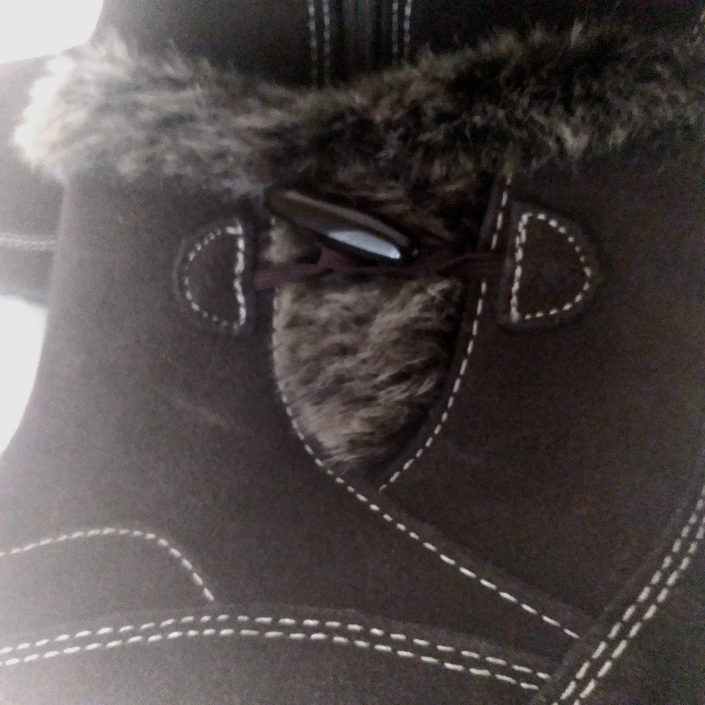 Khombu Gracie Winter Ankle‎ Boots Faux Fur Lined Water Resistant 7M
